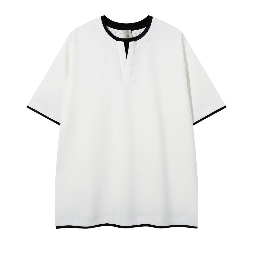 Fake two short sleeved t-shirts