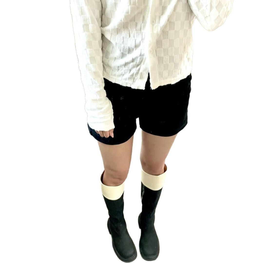 Cute White Shirt with Embroidery, Slim Fit, Casual Office Wear Soft Feminine Look, Long Sleeve Women's Top, Fashionable Ins Trend
