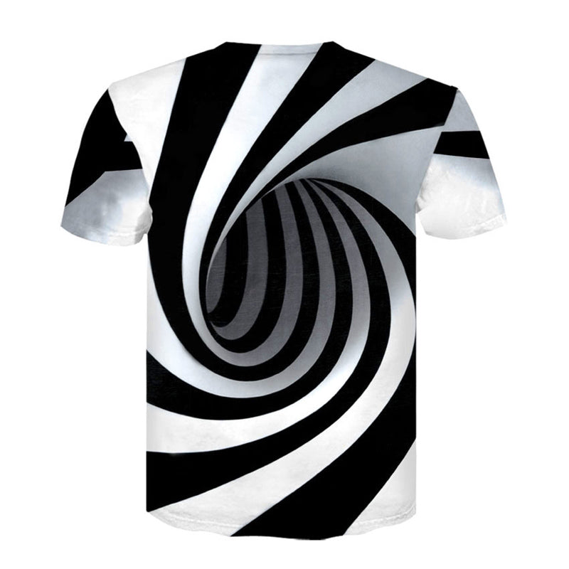Men's Fashion 3D Short Sleeve T-Shirt with Animal Print