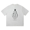 Broken hole printed short sleeved men's and women's T-shirts