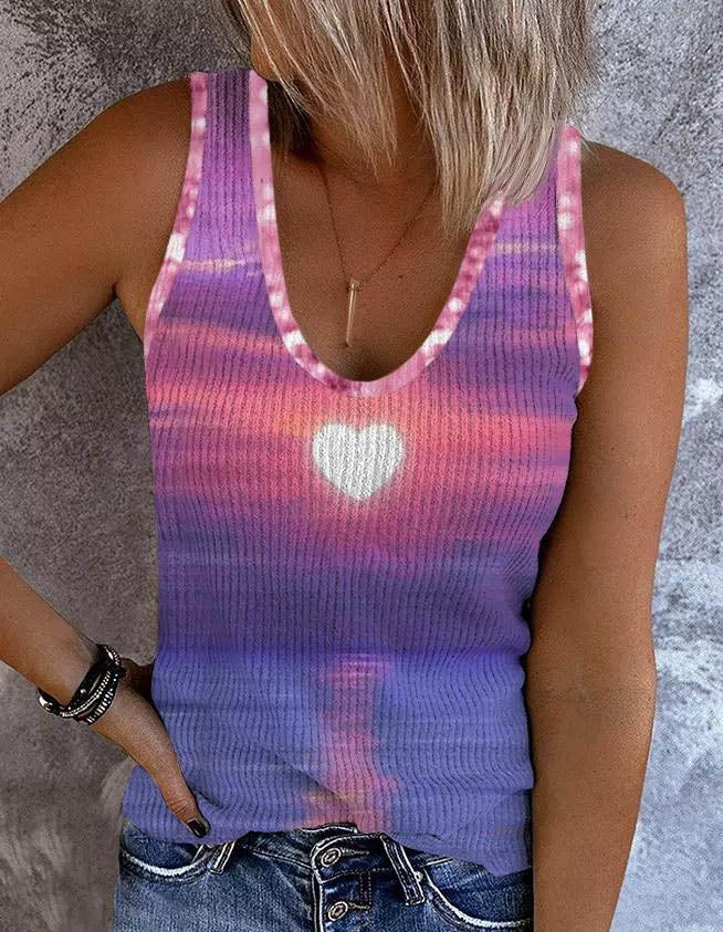 T-shirts sans manches pour femmes imprimés à chaud, les plus vendus en Europe et en Amérique