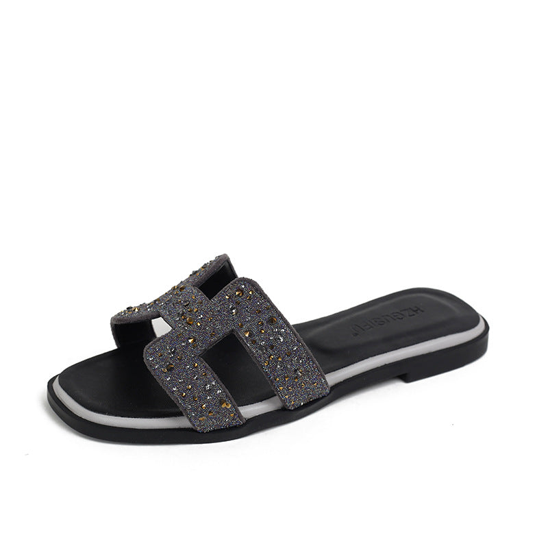 Sandales à plateforme Color-block pour Femme, Chaussures de plage et de voyage