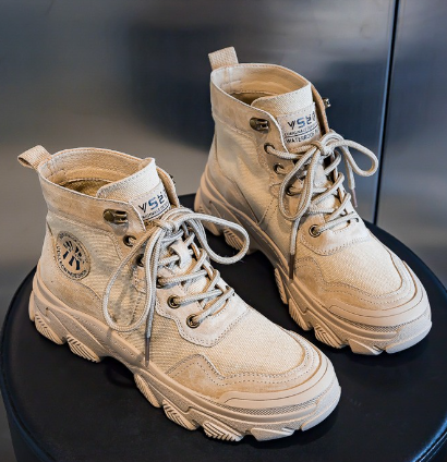 Men's High-Top Tooling Boots with British Style