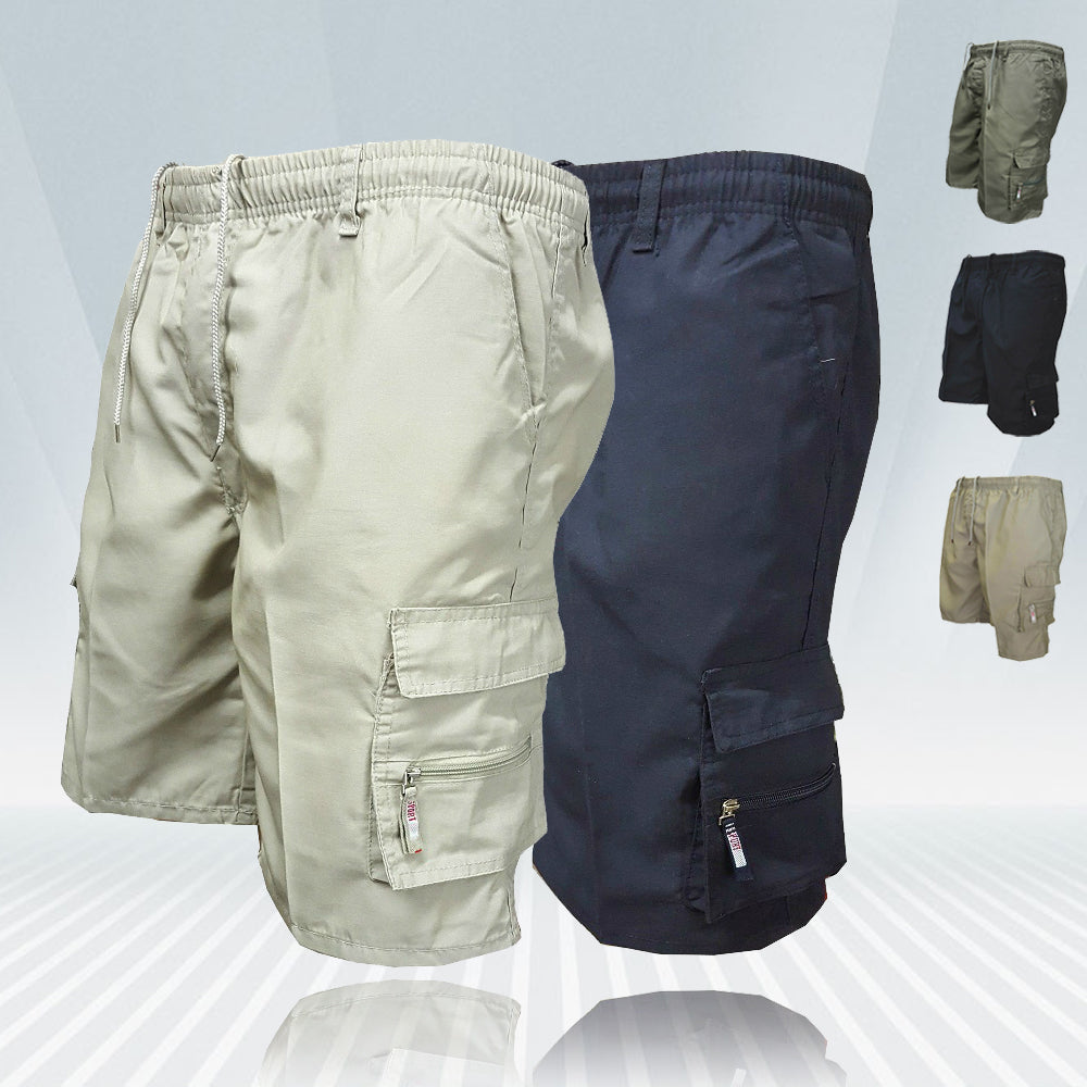 Short cargo ample multi-poches pour homme pour les sports d'été