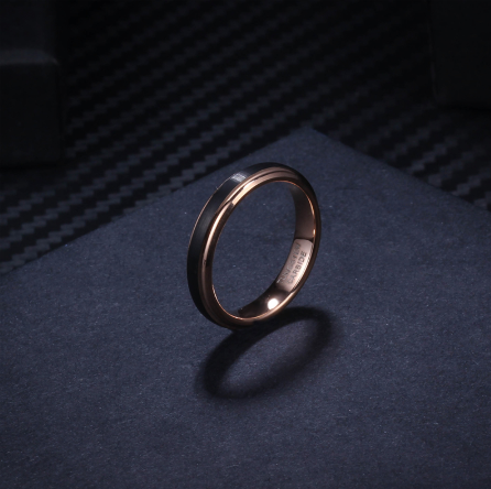 Tungsten Steel Couple's Ring - Fashion Jewelry