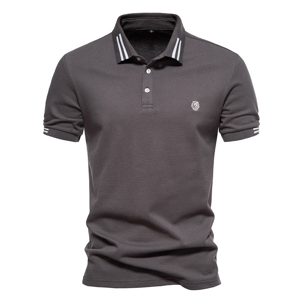 Polo rayé homme brodé – Été 2023