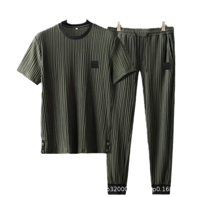 Ensemble de sport léger d'été pour homme à séchage rapide (2 pièces)