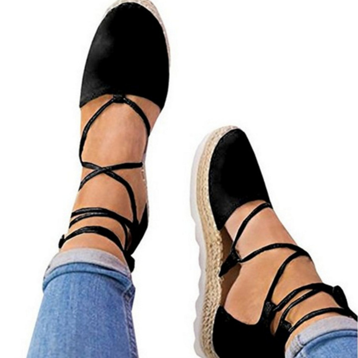 Cross Strap Flat Thick Sole Women's Sandals