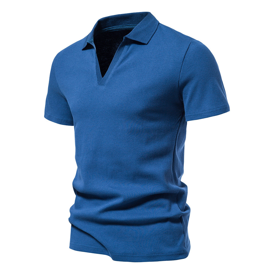 Men's Vintage Short-Sleeved Polo Shirt - Casual Wear