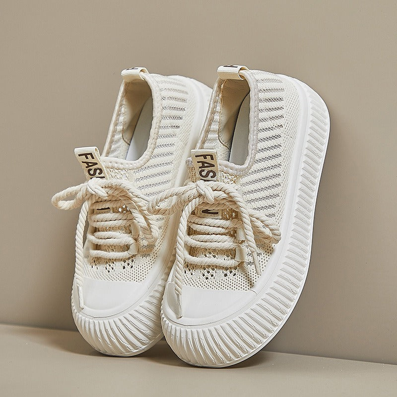 "Women's Ins Style Canvas Shoes for Autumn Running"
