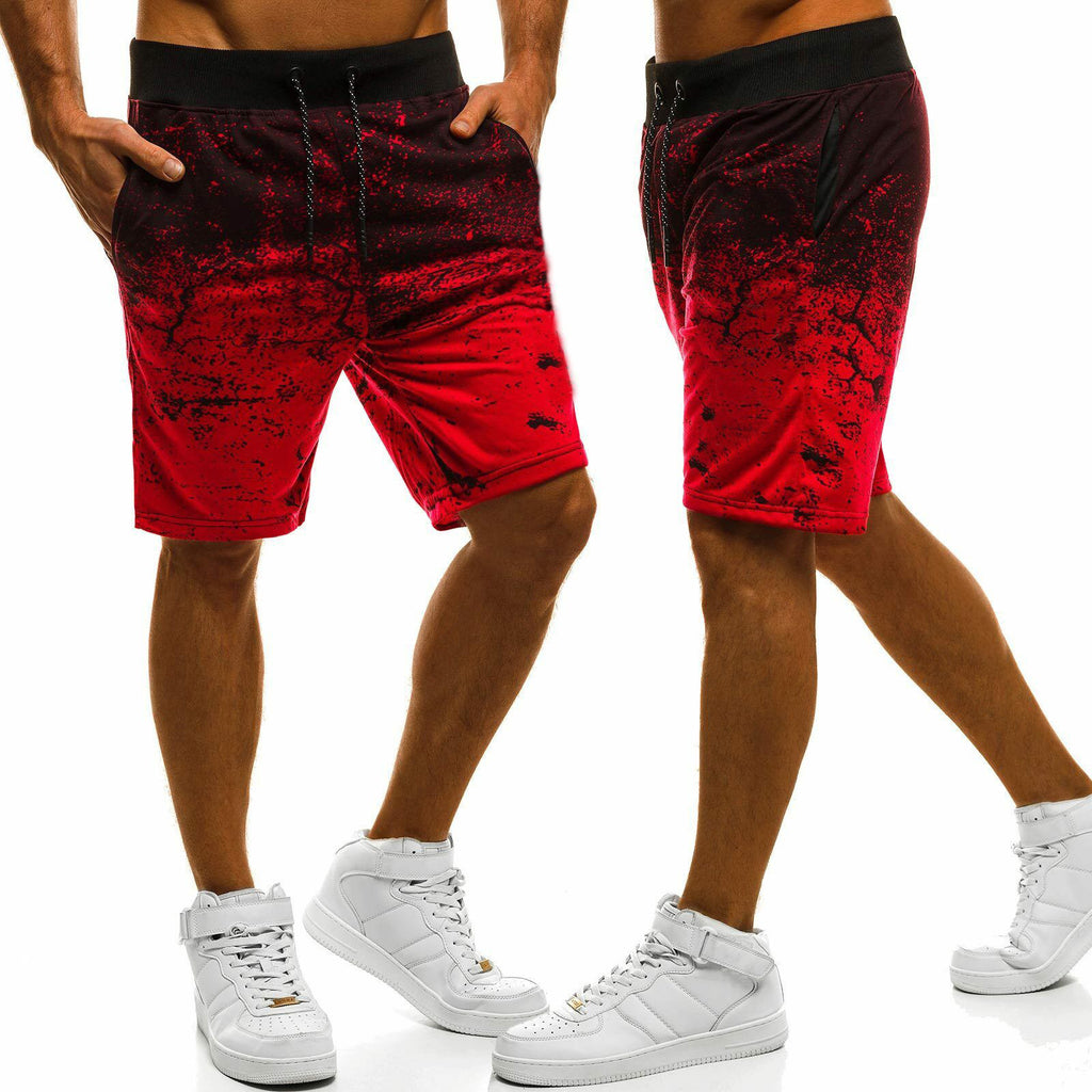 Large Solid Color Micro Stretch Casual Shorts