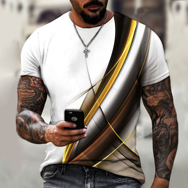 T-shirt sympa pour homme - Haut d'été à manches courtes pour garçon - Mode décontractée et personnalisée