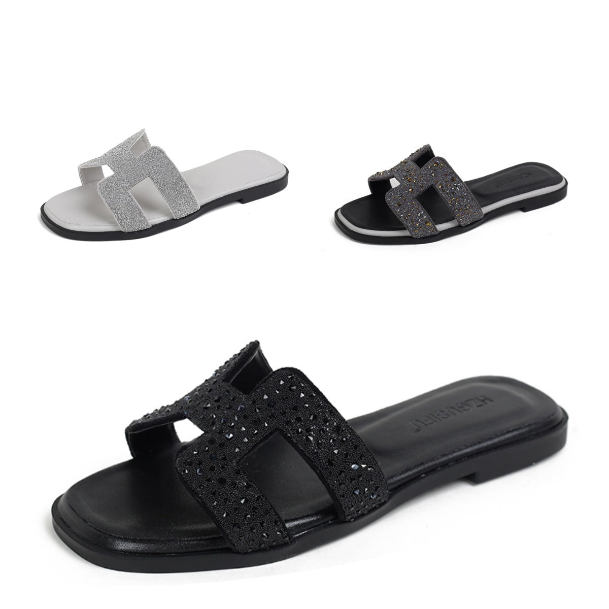 Sandales à plateforme Color-block pour Femme, Chaussures de plage et de voyage