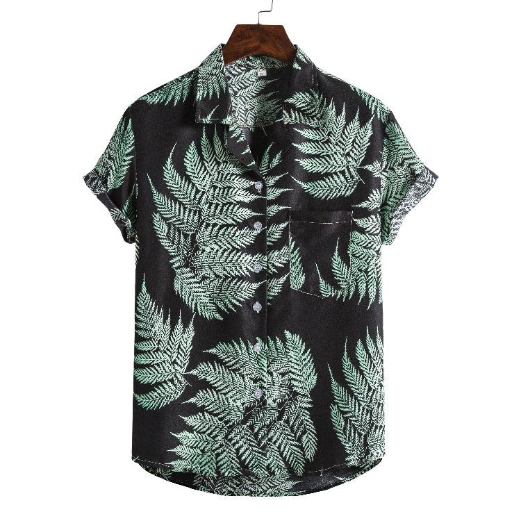 Men's New Printed Short Sleeve Beach Shirts