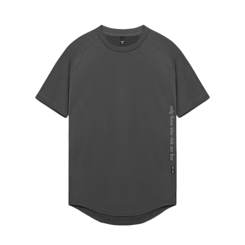 T-shirt de sport pour homme, coupe ample, imprimé, séchage rapide