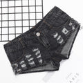 High-Waisted Vintage Ripped Denim Hot Pants