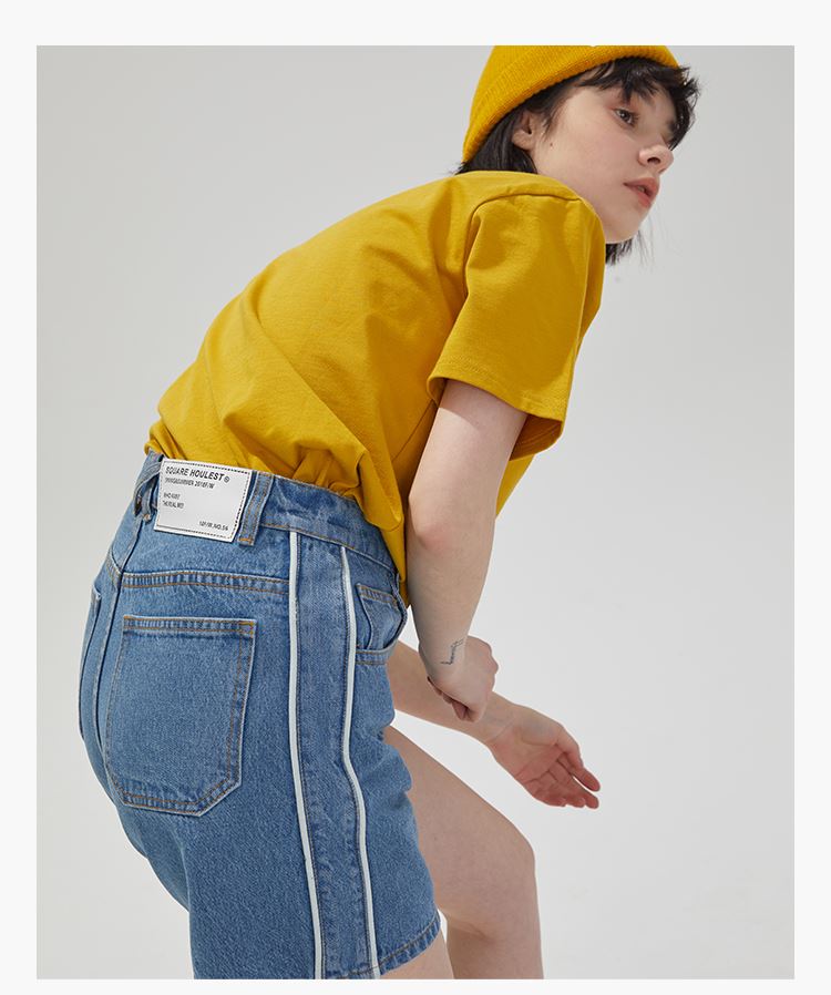 High Waist Summer Loose Denim Shorts for Students