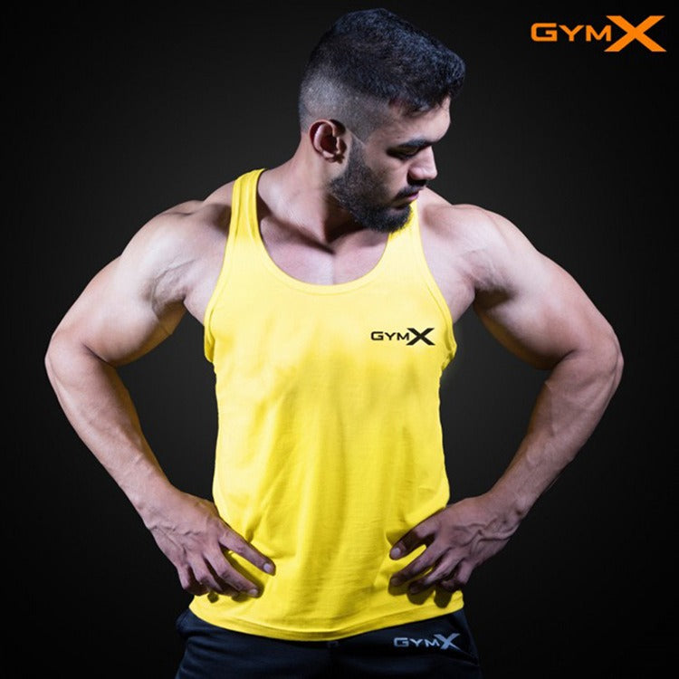 Gilet de Fitness pour Homme, Maillot Ajusté d'Exercice Musculaire, Haut à Séchage Rapide, Combinaison de Fitness, Entraînement Musculaire, Sans Manches