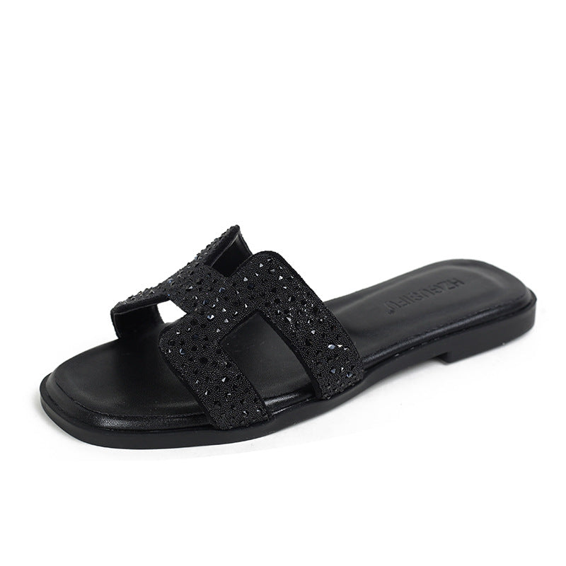 Sandales à plateforme Color-block pour Femme, Chaussures de plage et de voyage