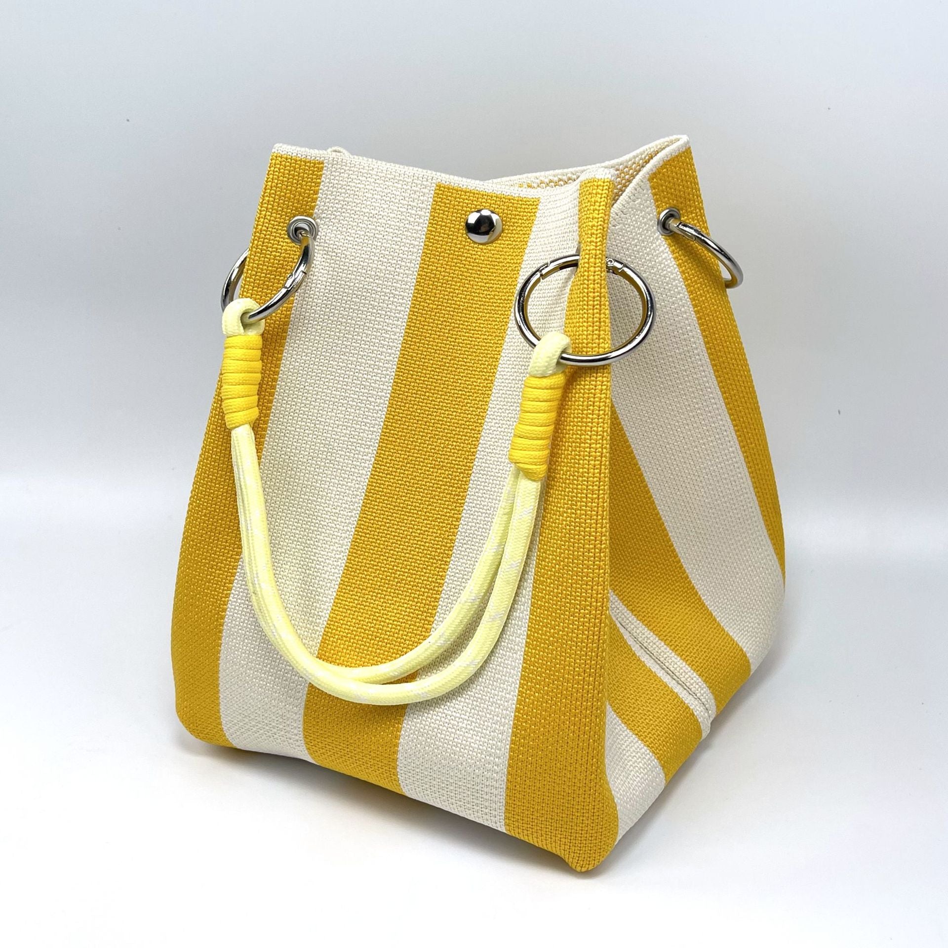 Sac seau, sac tressé, sac tricoté à main, sac à bandoulière unique