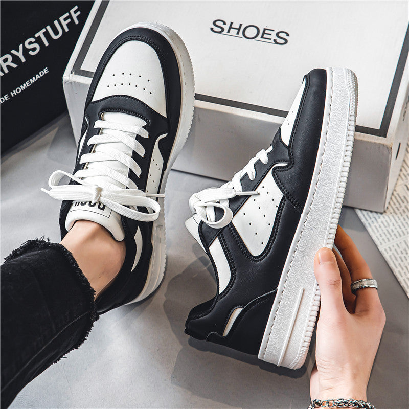Baskets Chunky Blanches Respiration Nouvelle Printemps pour Étudiants, Chaussures Athlétiques Décontractées à Semelle Épaisse Tendance et Polyvalentes pour Adolescents, Style Skate Basse