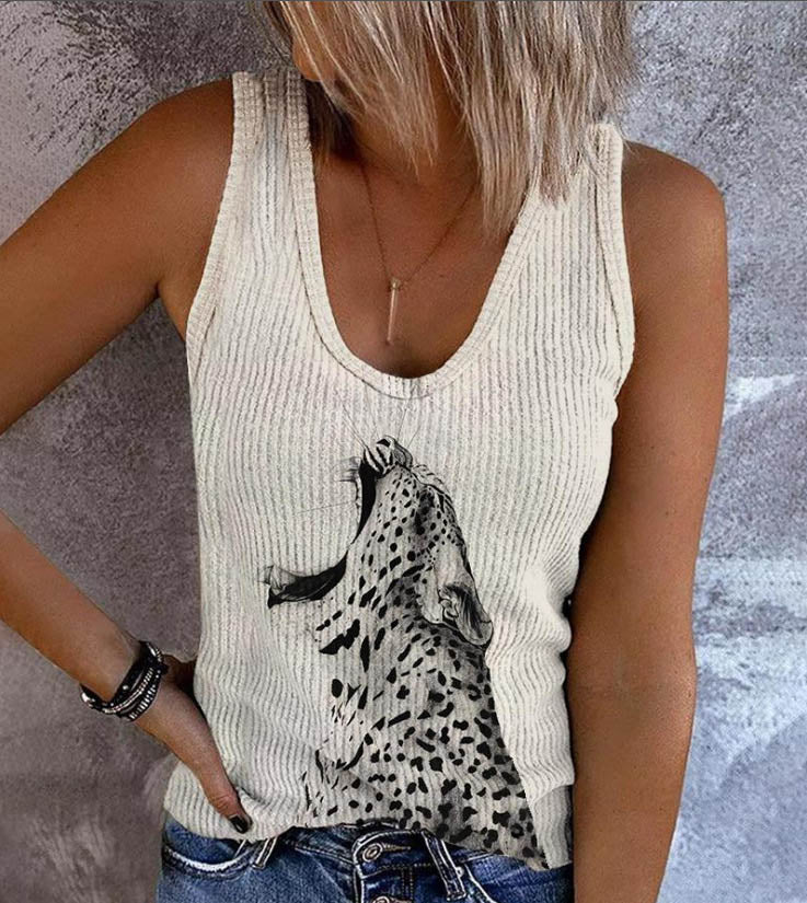 T-shirts sans manches pour femmes imprimés à chaud, les plus vendus en Europe et en Amérique