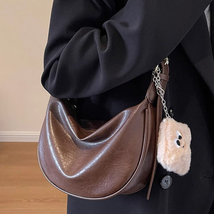 Sac à bandoulière tendance et populaire, sac porté croisé, sac peluche