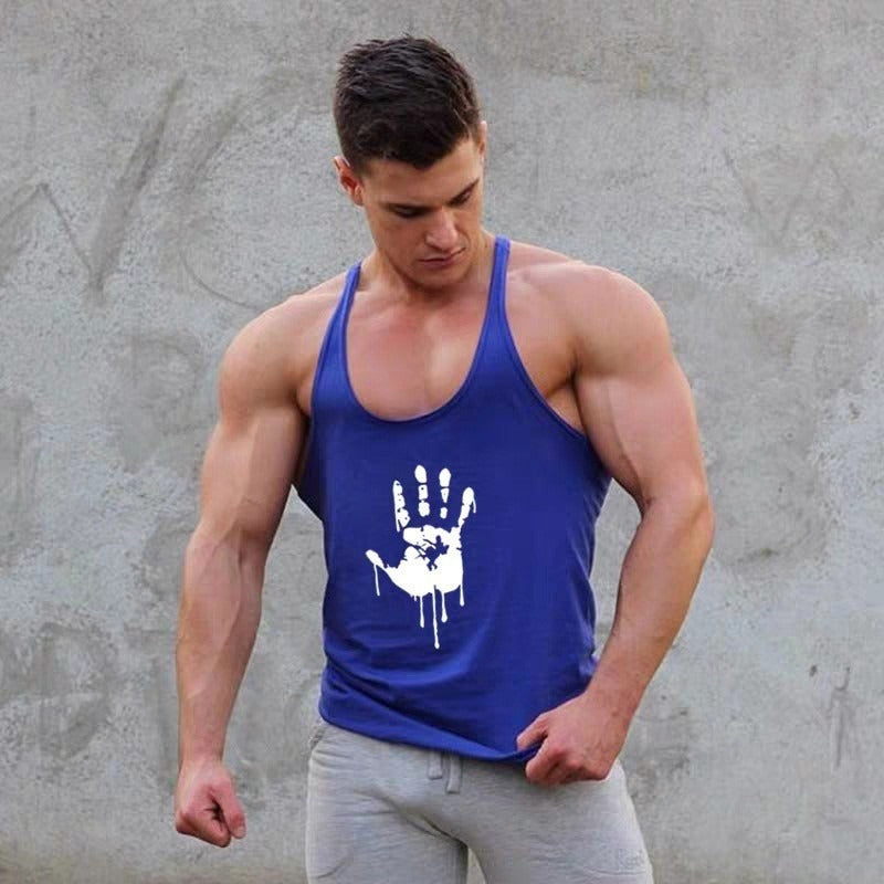 Débardeur de fitness pour hommes, débardeur de sport d'été, débardeur musclé en coton absorbant la transpiration, débardeur gaufré à fines bretelles