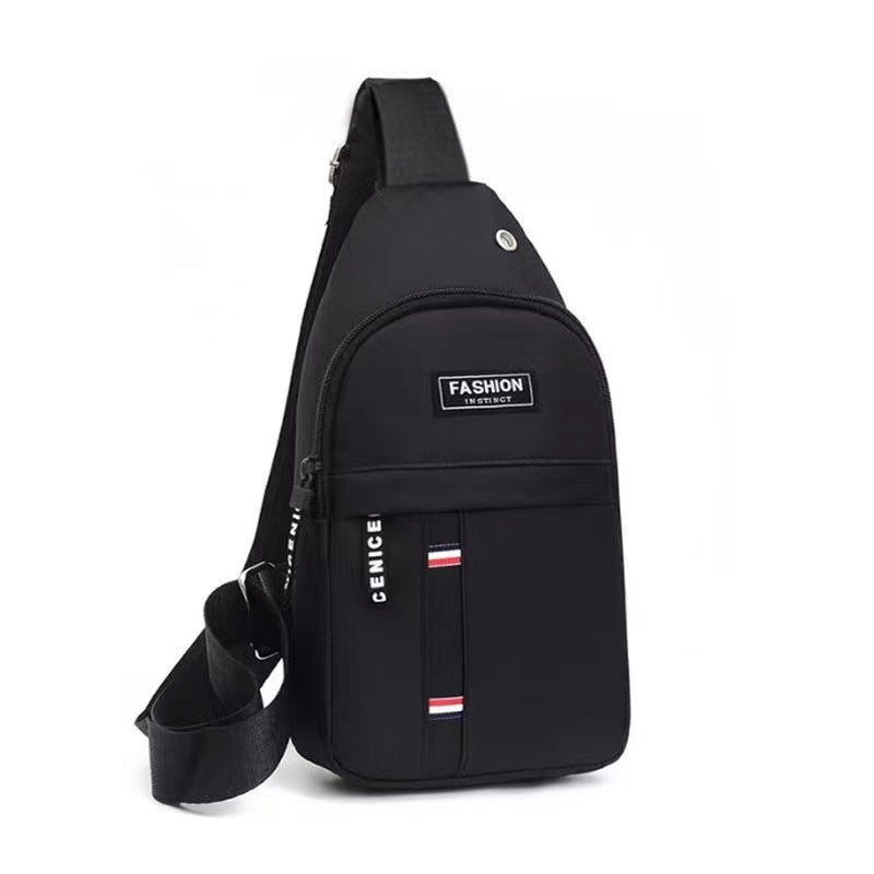 Sac de poitrine Outdoor Randonnée Vélo Sac bandoulière en toile pour homme Sac de sport de rue Sac à dos à la mode
