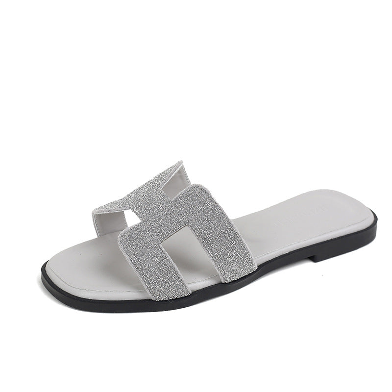 Sandales à plateforme Color-block pour Femme, Chaussures de plage et de voyage