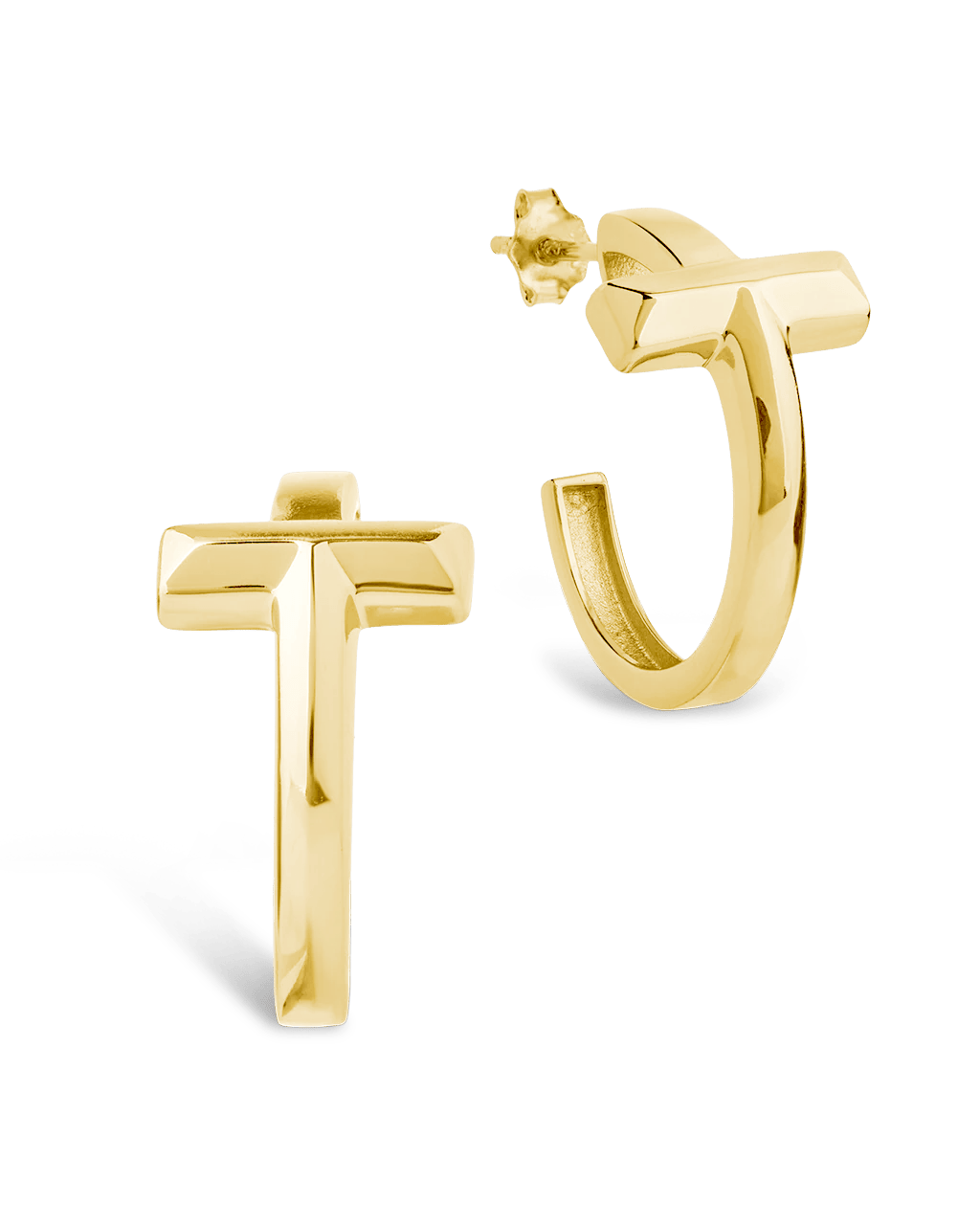 Boucles d'oreilles créoles Kaira en argent sterling