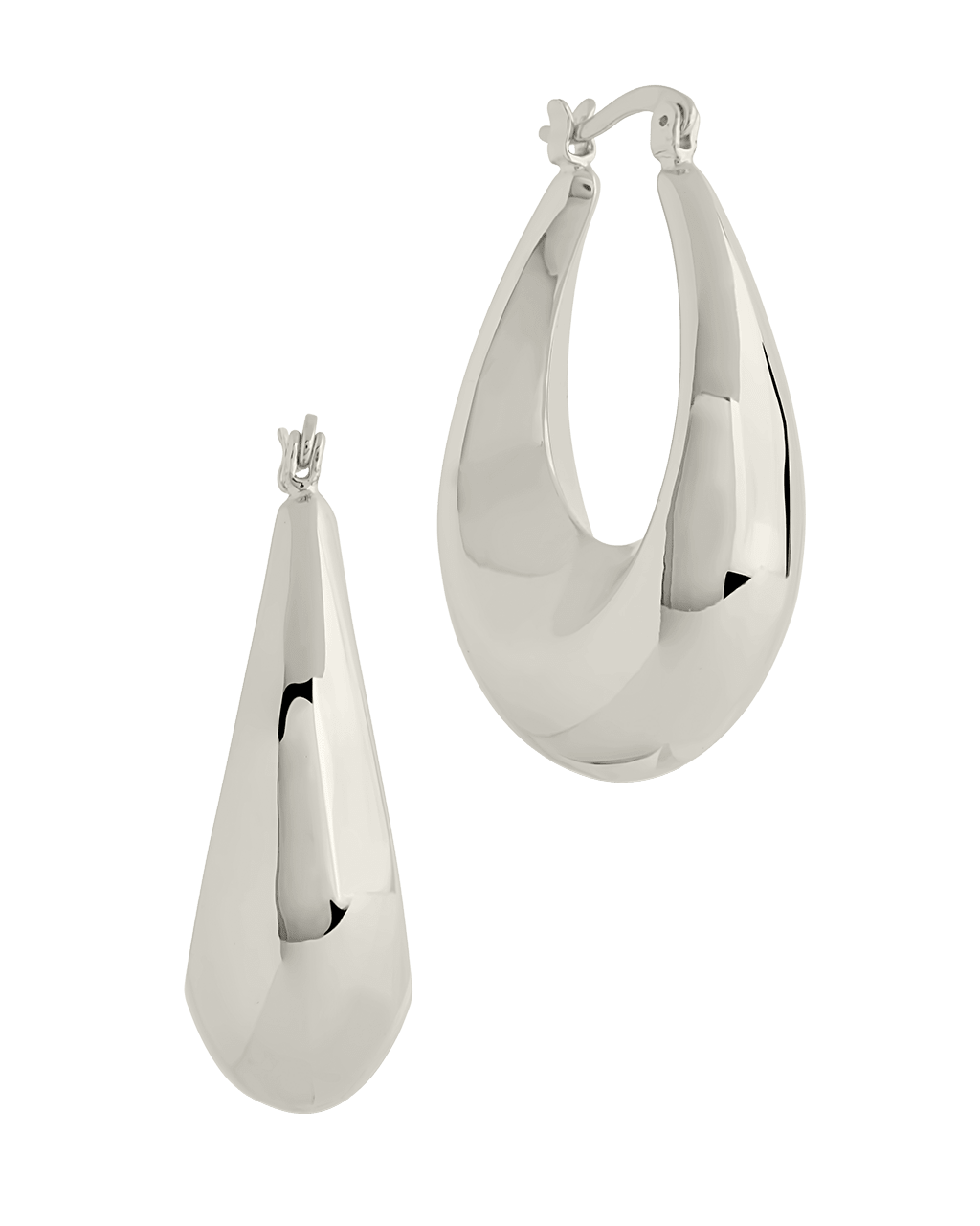 Boucles d'oreilles créoles tubulaires allongées automne