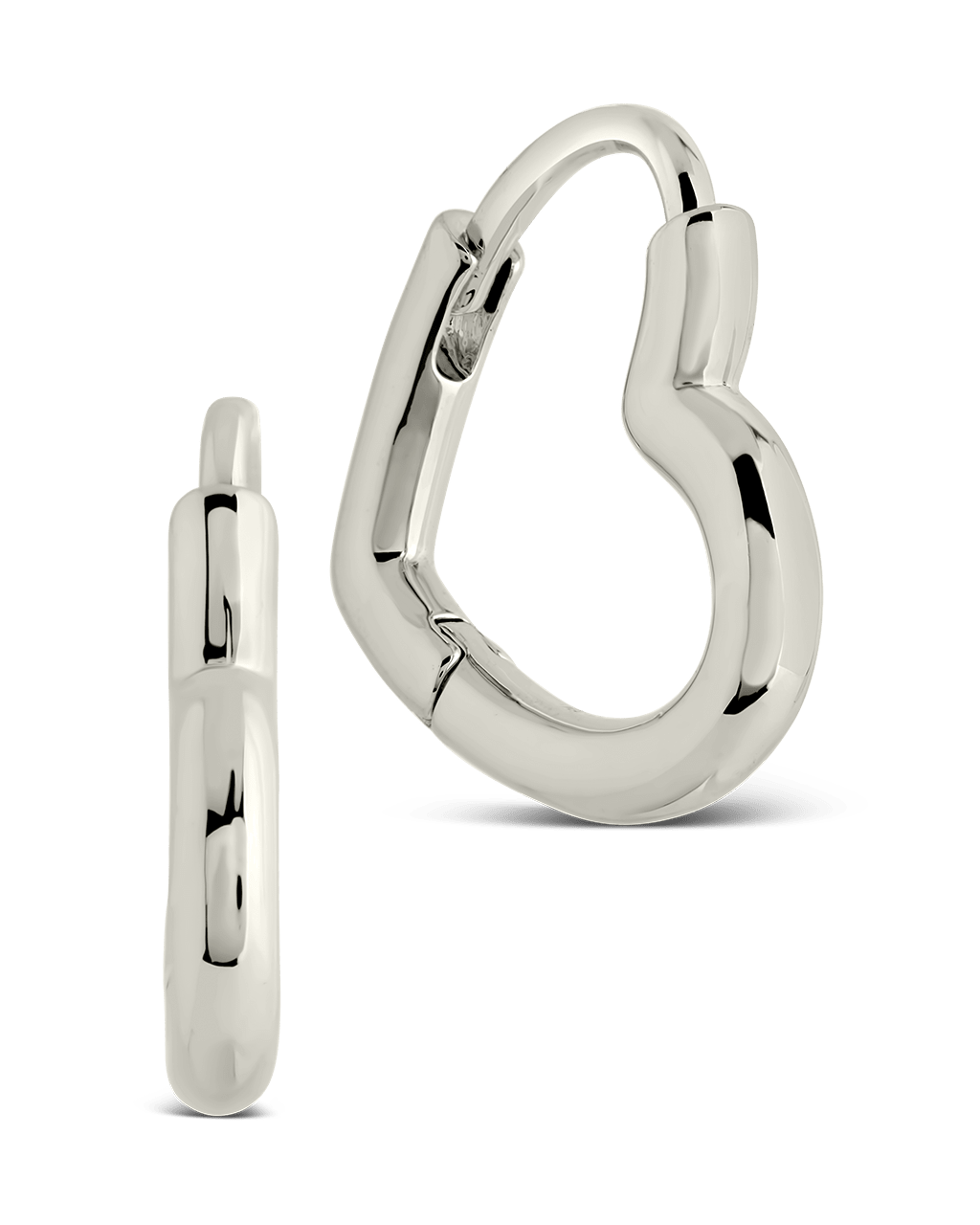 Boucles d'oreilles micro créoles Elle Heart