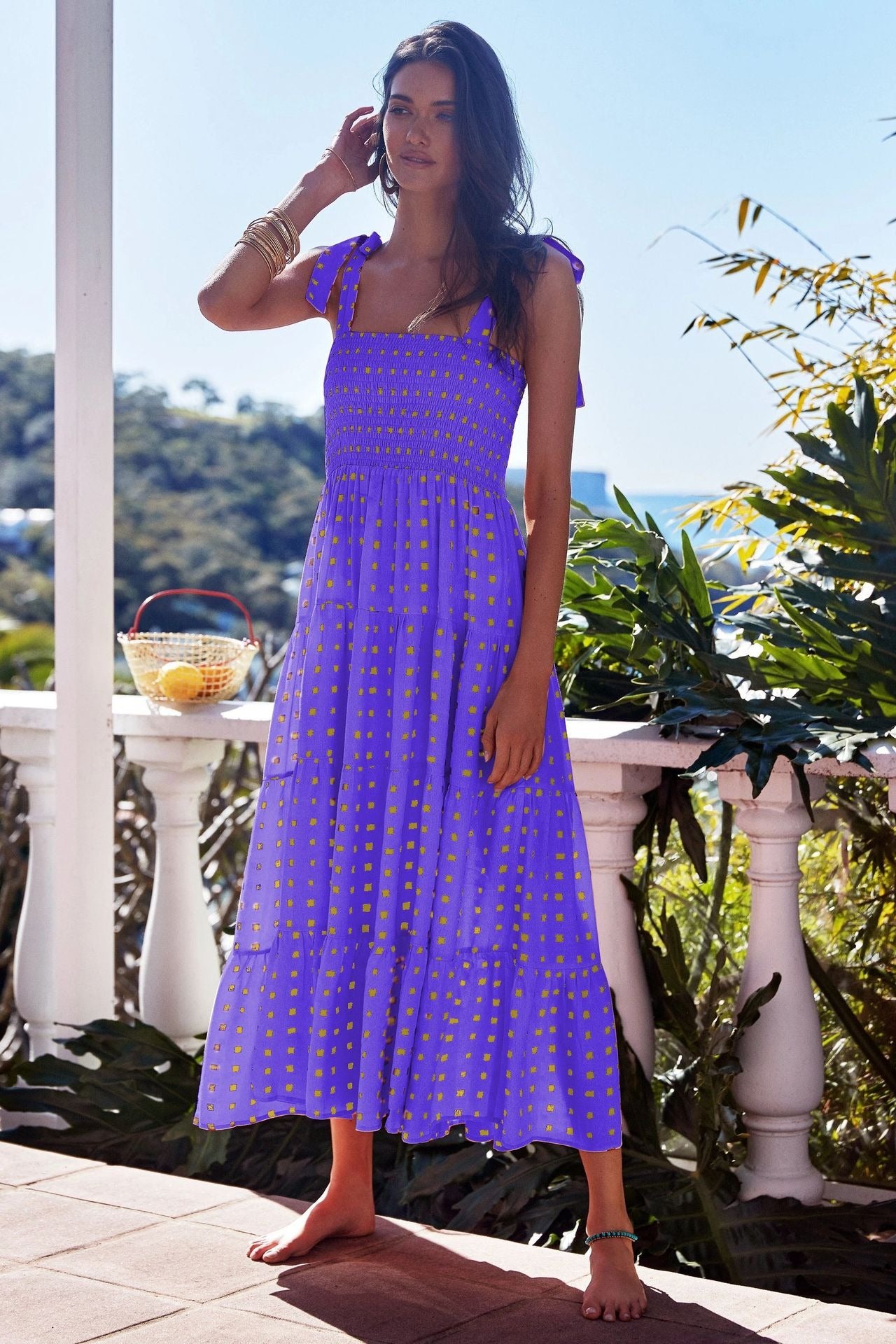 Robe salopette européenne et américaine, vêtements pour femmes, nouvelle robe décontractée printemps et été, jupe taille haute imprimée