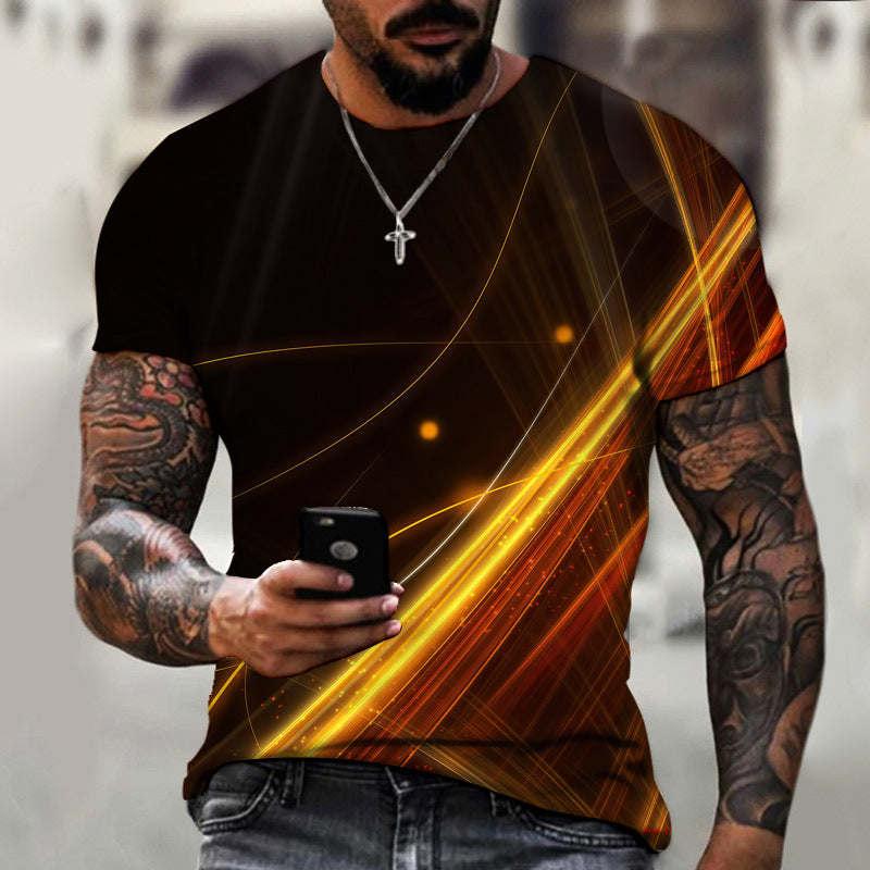 T-shirt sympa pour homme - Haut d'été à manches courtes pour garçon - Mode décontractée et personnalisée