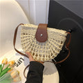 Sac tressé en paille pour femme, sac de plage, sac à bandoulière, sac à l'épaule, sac de selle sous le bras