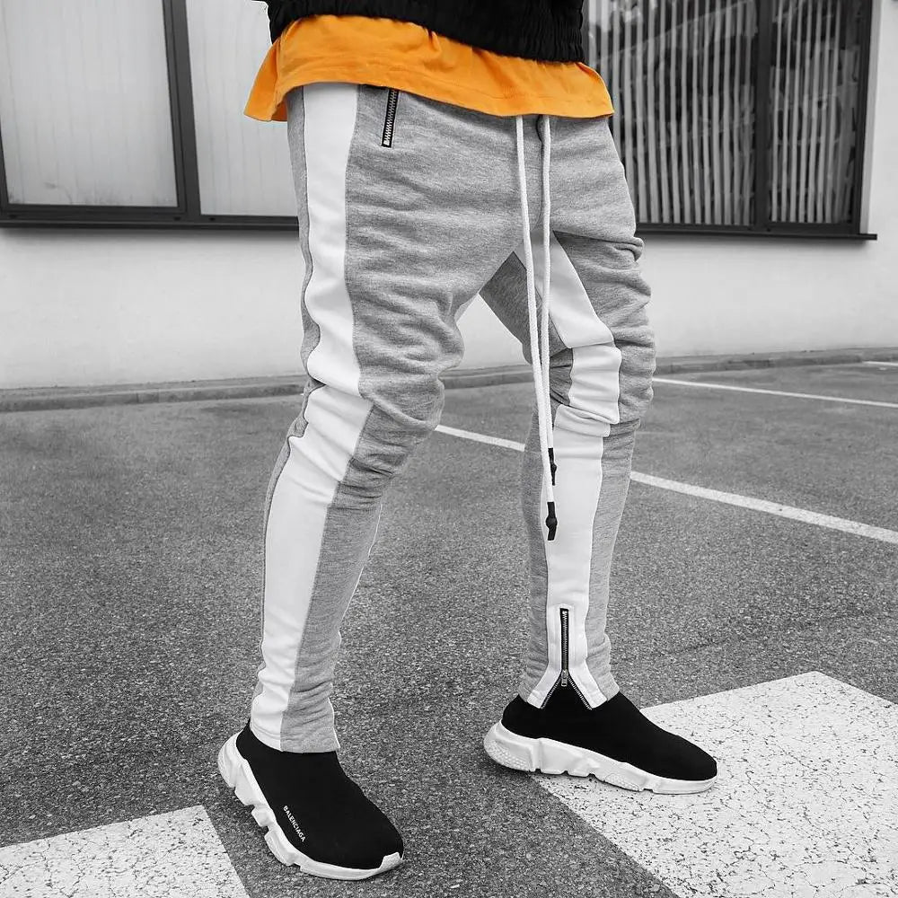 Pantalon de jogging décontracté pour hommes, vêtement de sport, bas de survêtement skinny, pantalon de sport