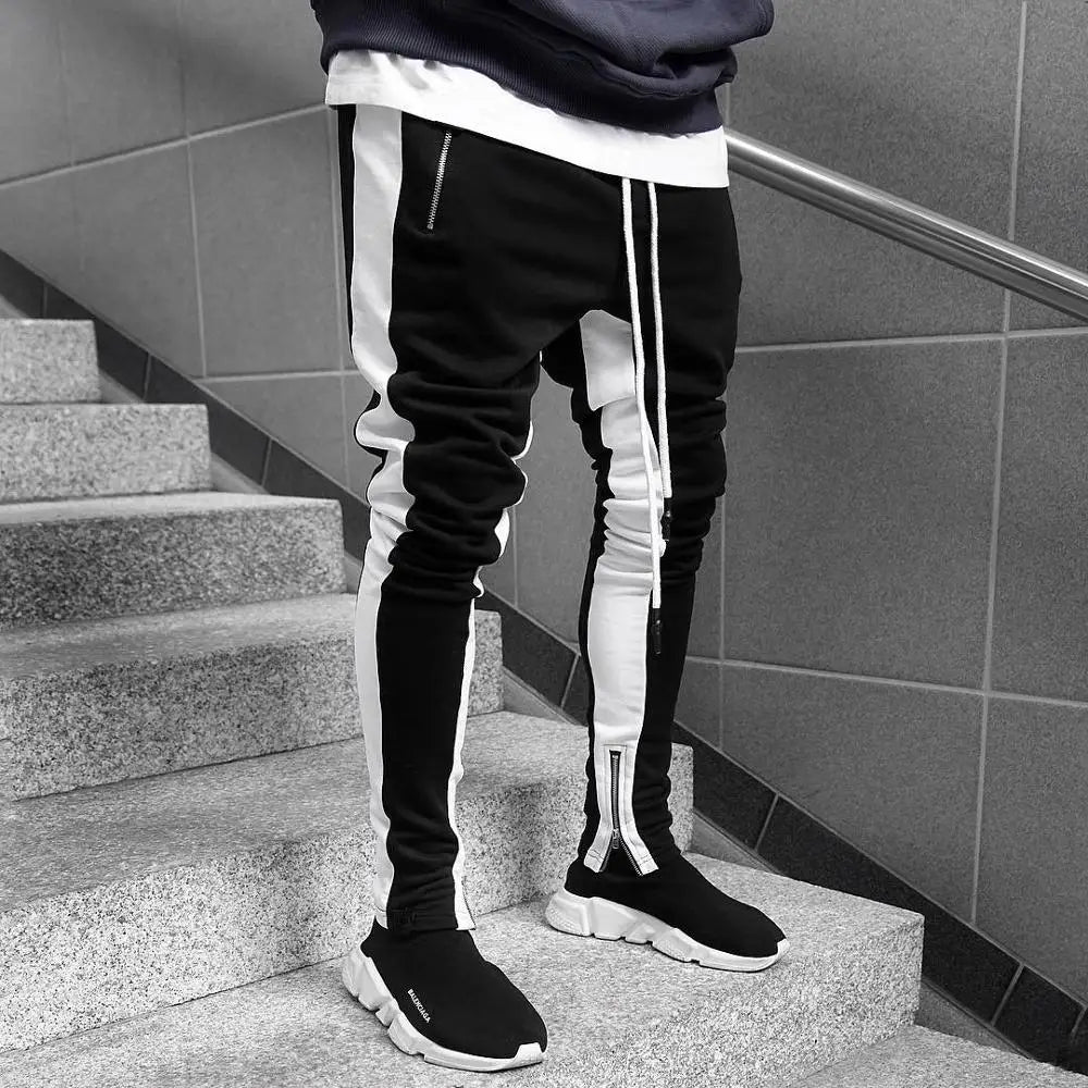 Pantalon de jogging décontracté pour hommes, vêtement de sport, bas de survêtement skinny, pantalon de sport