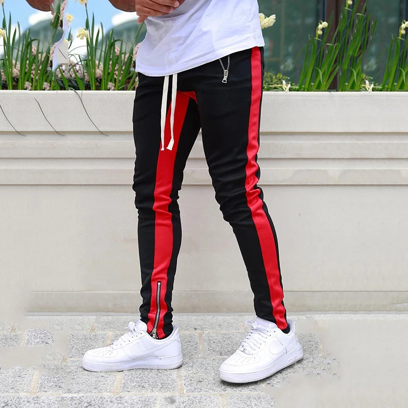 Pantalon de jogging décontracté pour hommes, vêtement de sport, bas de survêtement skinny, pantalon de sport