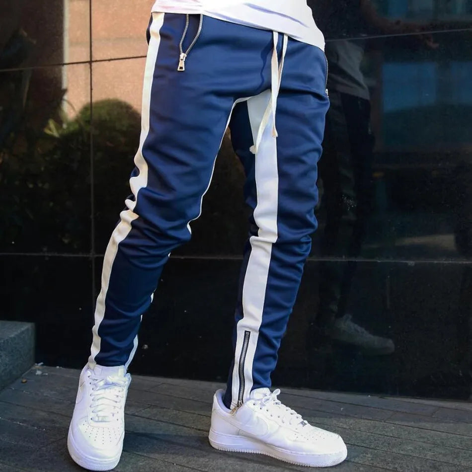 Pantalon de jogging décontracté pour hommes, vêtement de sport, bas de survêtement skinny, pantalon de sport