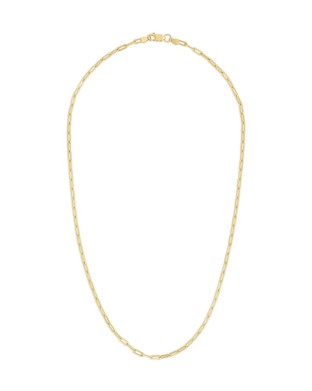 Sterling Silver Paperclip Chain Necklace