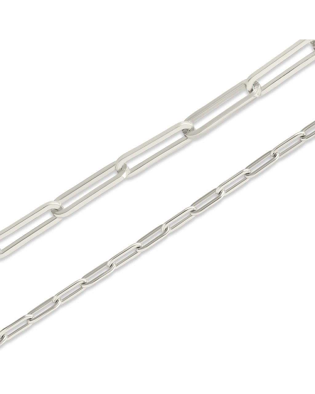 Sterling Silver Paperclip Chain Necklace