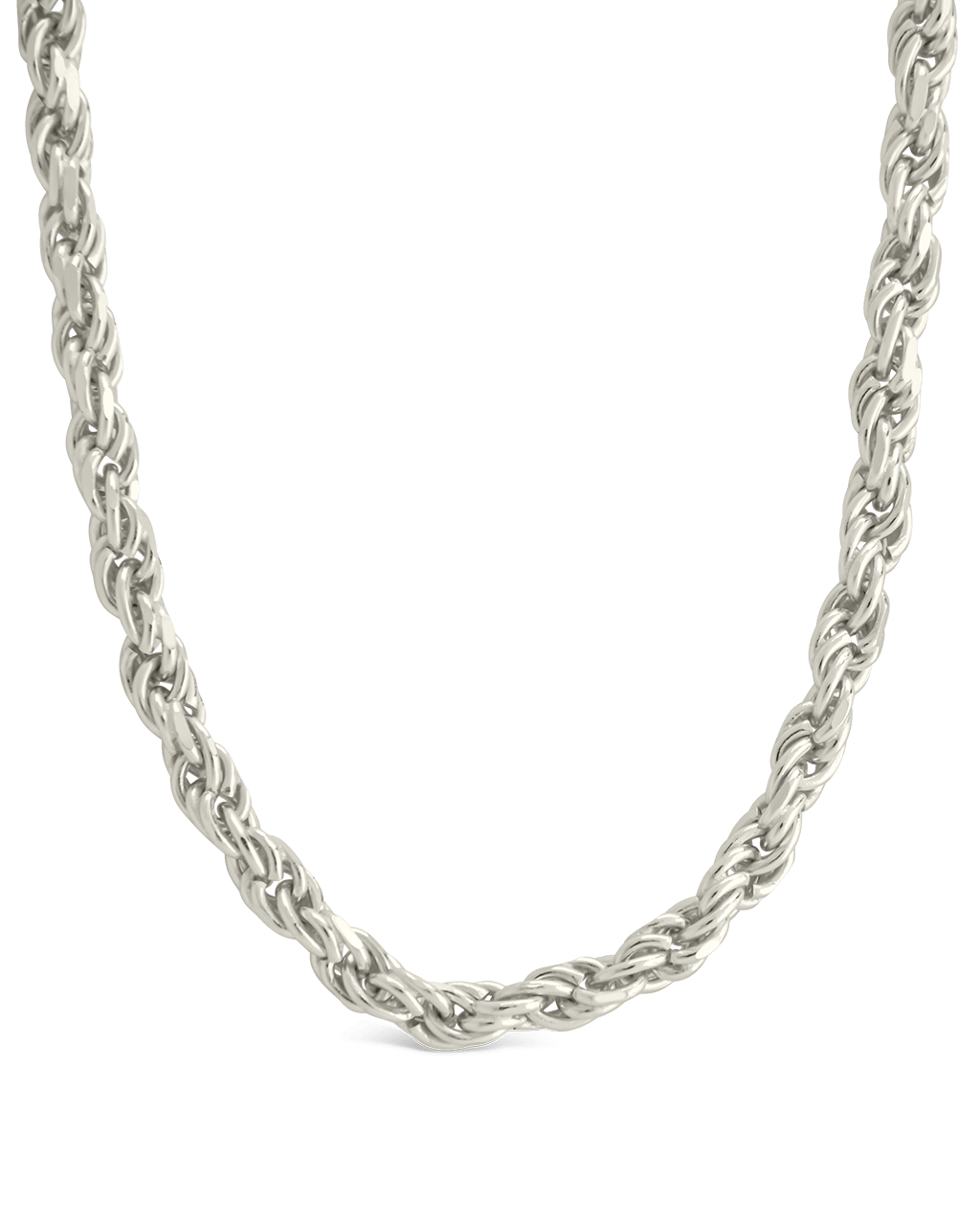 Collier chaîne Belen torsadée délicate en argent sterling