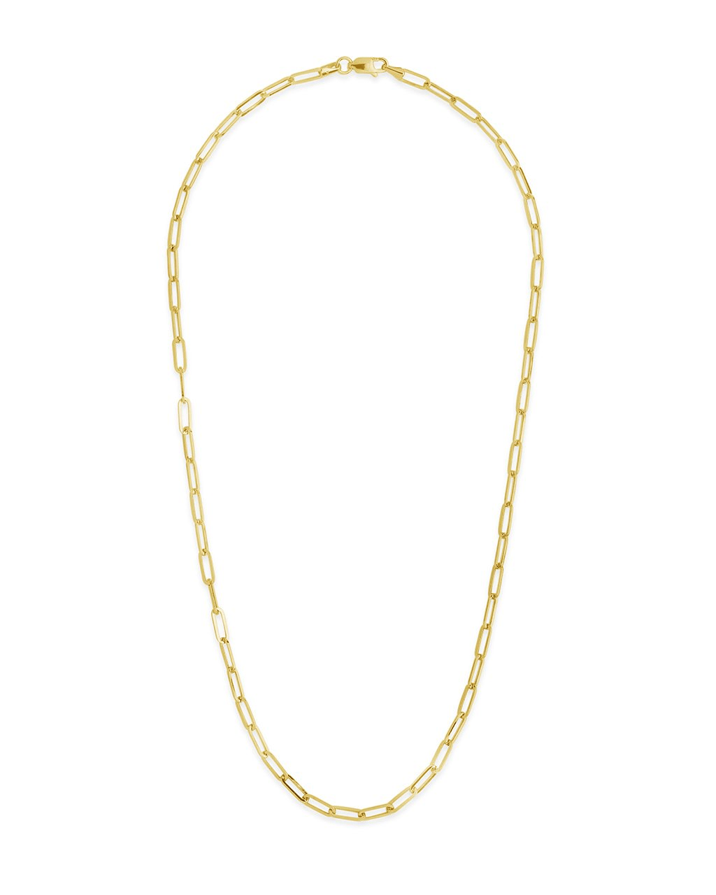 Sterling Silver Paperclip Chain Necklace