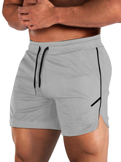 Shorts d'entraînement Aolesy pour hommes avec poche zippée, 5 pouces, légers, pour la gym, la course, sans doublure, pour le culturisme et l'athlétisme