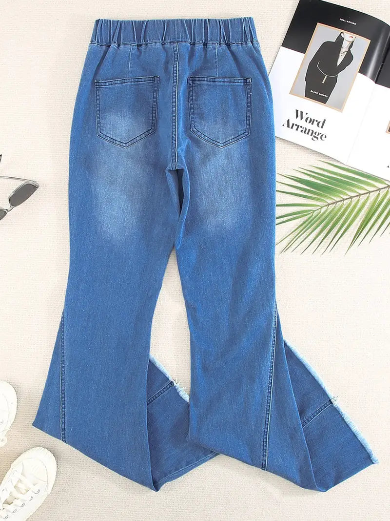 Women's Distressed Flare & Bell Bottom Denim Jeans