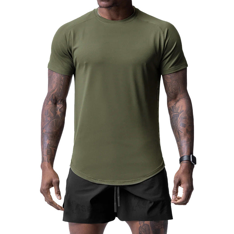 T-shirt de sport pour homme, coupe ample, imprimé, séchage rapide