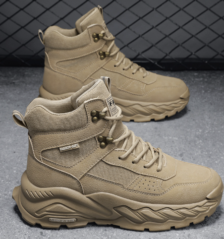 British High-Top Tooling Boots
