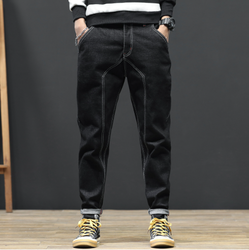 Men's Solid Color Loose Harem Skateboard Pants