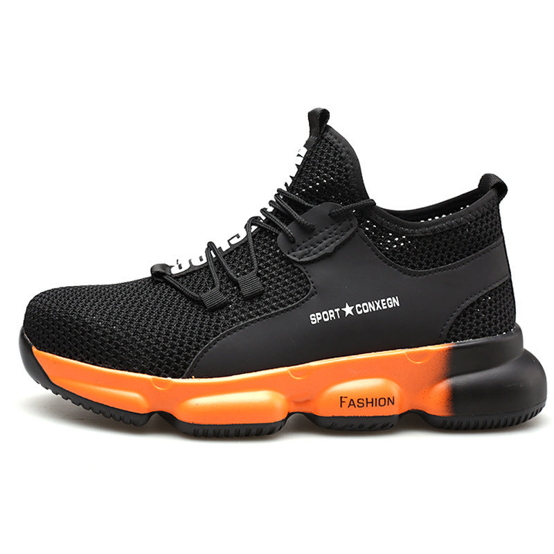 Stylish Men's Summer Safety Work Shoes - Breathable Design